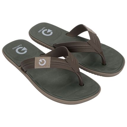 Chinelo Masculino Cartago Aspen - 12516 - Bege/marrom/verde - Atacado