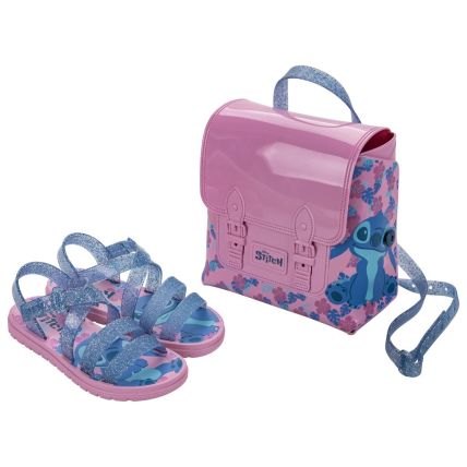 Sandalia Infantil Disney Sweet Bag - 23247 - Rosa/azul Glitter - Atacado