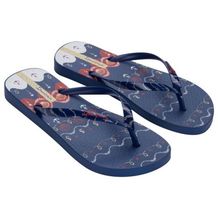 Chinelo Feminino Ipanema Navy - 27220 - Azul/azul/vermelho - Atacado