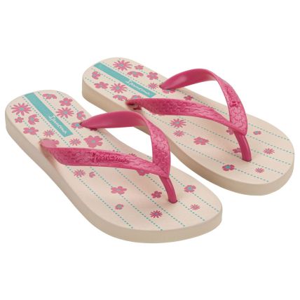 Chinelo Feminino Ipanema Happy - 25279 - Bege/rosa/azul - Atacado