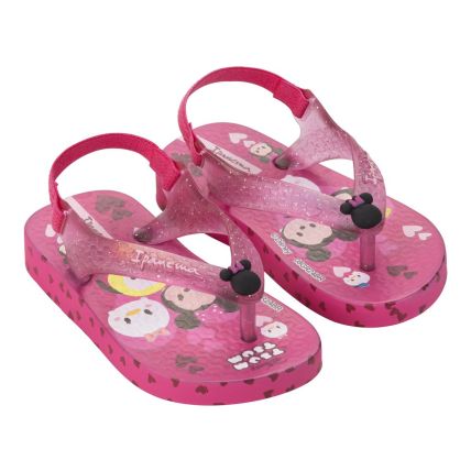 Chinelo Baby Ipanema Disney Joy - 27323 - Rosa/rosa Glitter - Atacado
