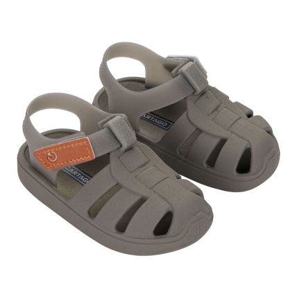 Sandalia Baby Cartago Oslo - 12118 - Cinza/cinza/laranja - Atacado