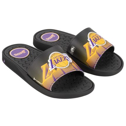 Chinelo Slide Masculino Rider Pump Nba Ii - 12195 - Preto/amarelo/roxo - Atacado