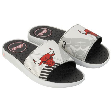 Chinelo Slide Masculino Rider Pump Nba Ii - 12195 - Branco/vermelho/preto - Atacado