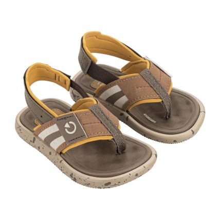 Chinelo Baby Cartago Mini Ii - 12234 - Bege/castor/amarelo - Atacado
