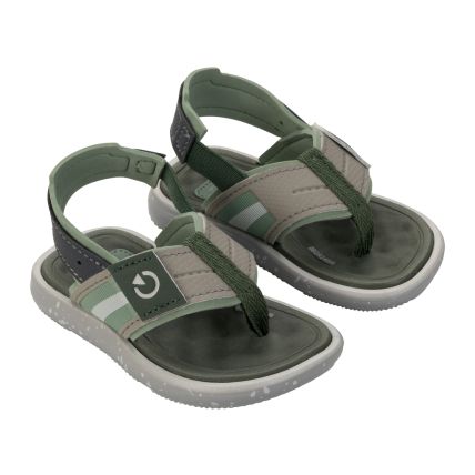 Chinelo Baby Cartago Mini Ii - 12234 - Cinza/verde - Atacado