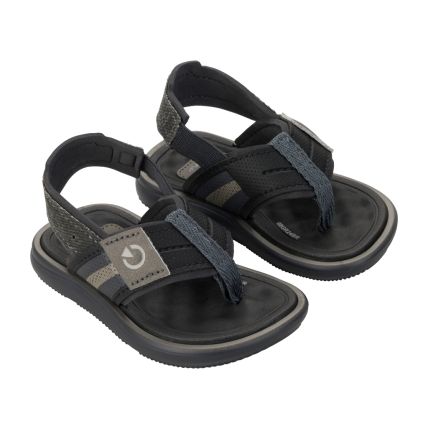 Chinelo Baby Cartago Mini Ii - 12234 - Cinza/preto - Atacado