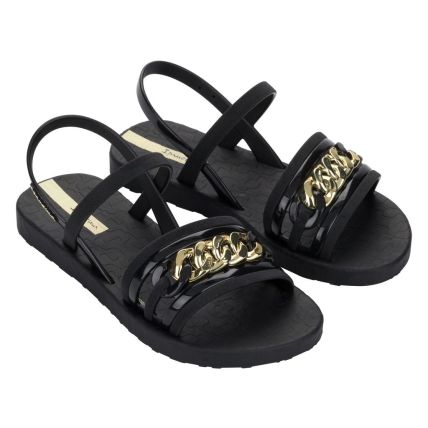Sandalia Infantil Ipanema Metal Glam - 27345 - Preto/bege - Atacado