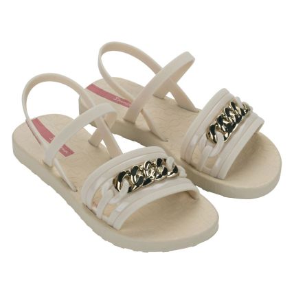 Sandalia Infantil Ipanema Metal Glam - 27345 - Bege/rosa - Atacado
