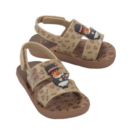 Sandalia Baby Mundo Bita Capi - 23309 - Marrom/bege - Atacado
