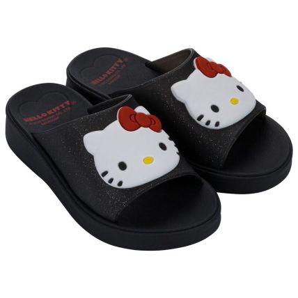 Tamanco Infantil Hello Kitty Pinx - 23381 - Preto/preto Glitter - Atacado