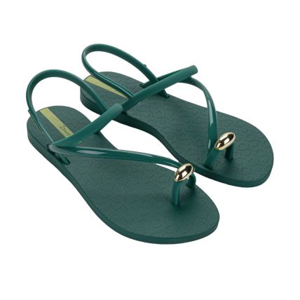 Sandalia Feminina Ipanema Glam Ring - 27378 - Verde/ouro - Atacado