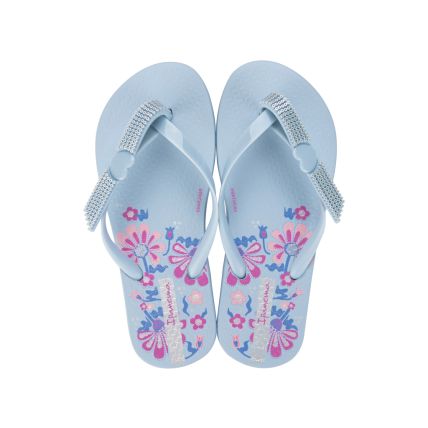 Chinelo Infantil Ipanema Belle - 27157 - Azul Claro/prata/rosa - Atacado