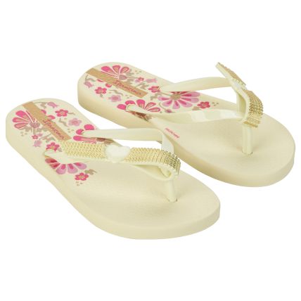Chinelo Infantil Ipanema Belle - 27157 - Bege/dourado/rosa - Atacado