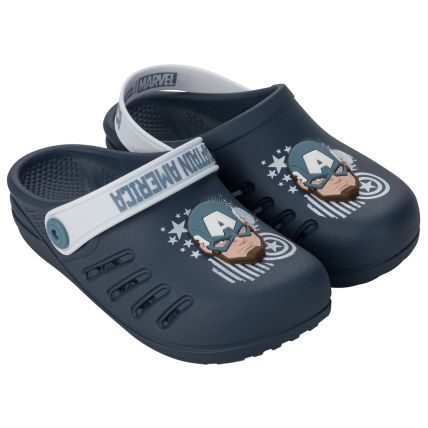 Babuche Infantil Marvel Impact - 23163 - Azul/branco - Atacado