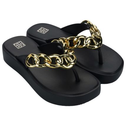 Tamanco Feminino Zaxy Link - 19276 - Preto - Atacado