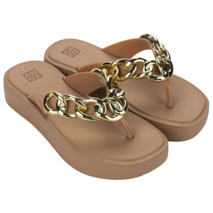 Tamanco Feminino Zaxy Link - 19276 - Marrom Make - Atacado