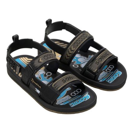 Sandalia Infantil Ipanema Sonic - 27281 - Preto/cinza/azul - Atacado