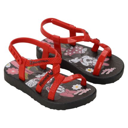 Sandalia Baby Ipanema Disney Carinho - 27282 - Preto/vermelho - Atacado