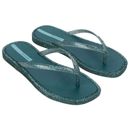 Chinelo Feminino Ipanema Edge Solar Glow - 27293 - Azul/vidro Glitter - Atacado