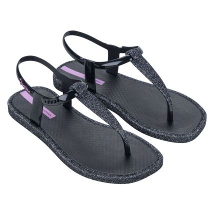 Sandalia Feminina Ipanema Class Edge Solar Glow - 27294 - Preto/preto Glitter - Atacado