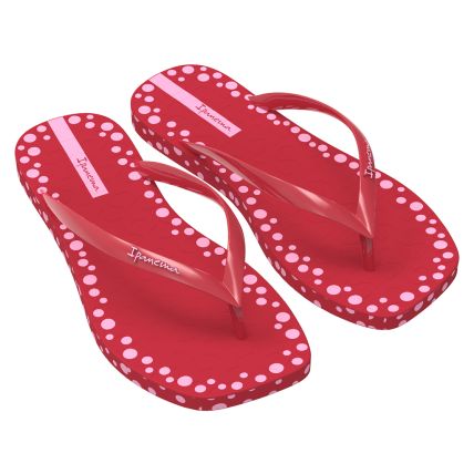 Chinelo Feminino Ipanema Edge All Over Print - 27316 - Vermelho/rosa - Atacado