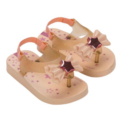 Chinelo Baby Ipanema Belle - 27248 - Bege/bege Glitter - Atacado