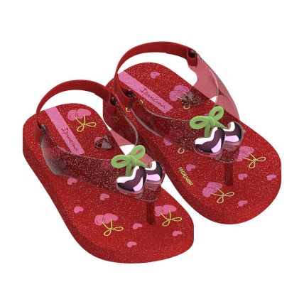 Chinelo Baby Ipanema Belle - 27248 - Vermelho/vermelho - Atacado