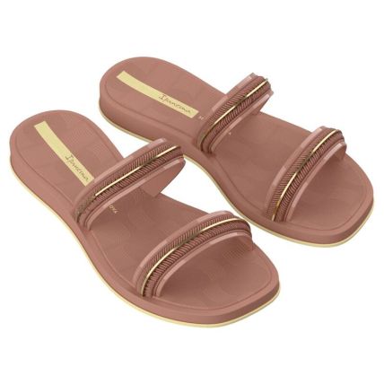 Chinelo Slide Feminino Ipanema Glow - 27400 - Rosa/dourado/amarelo - Atacado