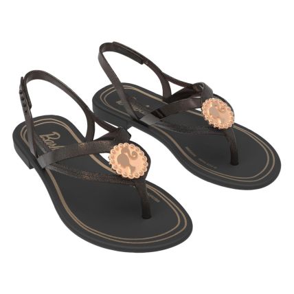 Sandalia Infantil Barbie Lady - 23308 - Preto/preto Perolado - Atacado