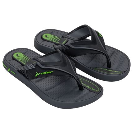 Chinelo Infantil Rider Sprint - 12033 - Grafite/preto/verde - Atacado