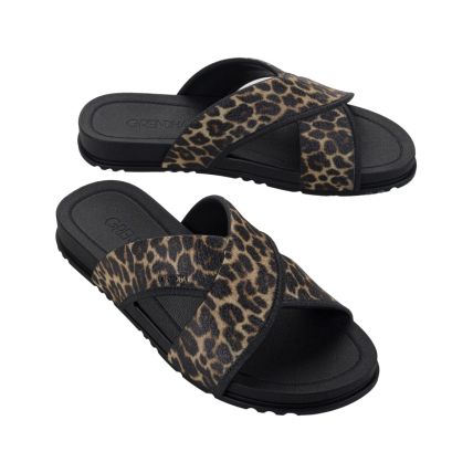 Rasteira Feminina Grendha Conceito - 19173 - Preto Onça - Atacado