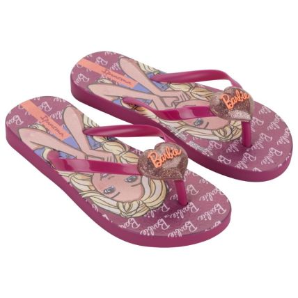 Chinelo Infantil Ipanema Barbie Style - 25729 - Rosa/amarelo - Atacado