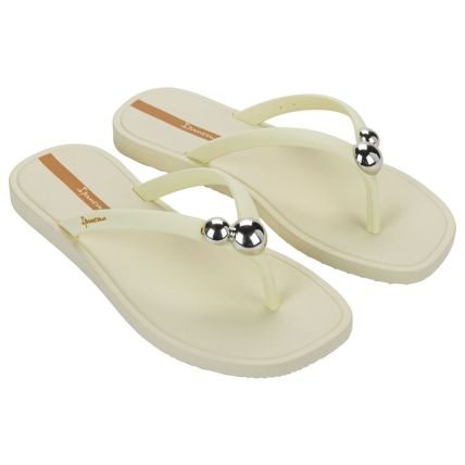 Chinelo Feminino Ipanema Metal Chic - 27379 - Bege/bege/amarelo - Atacado