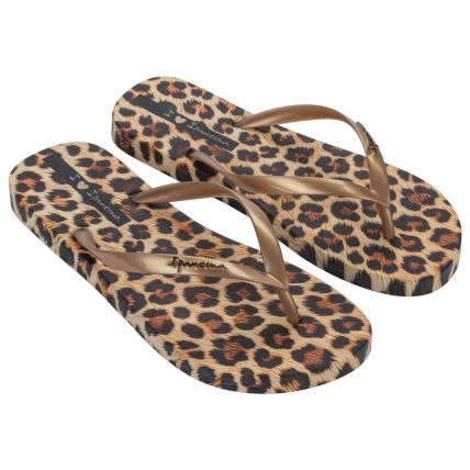 Chinelo Feminino Ipanema Trendy Print - 27452 - Bege/ouro/marrom - Atacado