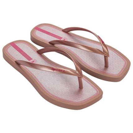 Chinelo Feminino Ipanema Edge Glam - 27450 - Marrom/rosa - Atacado