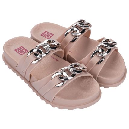 Chinelo Slide Infantil Zaxy On - 19308 - Nude Claro - Atacado