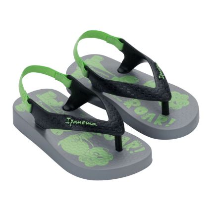 Chinelo Baby Ipanema Classic - 27011 - Cinza/preto/verde - Atacado