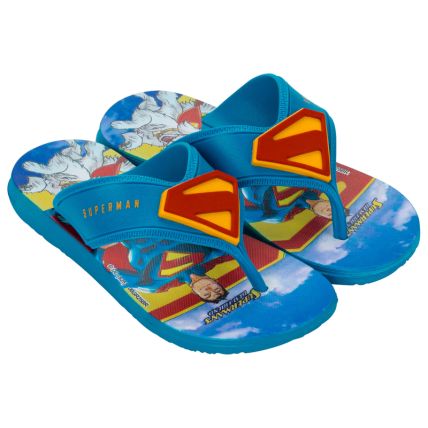 Chinelo Infantil Superman Legend - 23351 - Azul/azul Medio - Atacado
