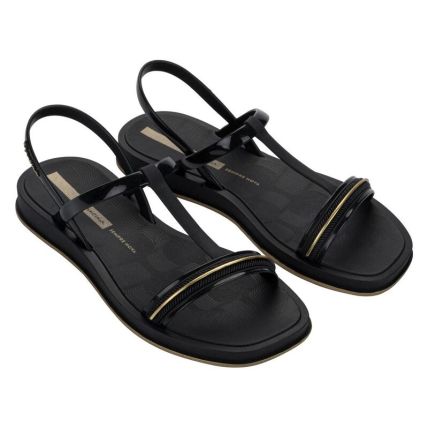 Sandalia Feminina Ipanema Glow - 27402 - Preto/preto/dourado - Atacado