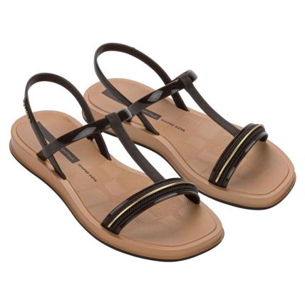 Sandalia Feminina Ipanema Glow - 27402 - Bege/marrom/dourado - Atacado