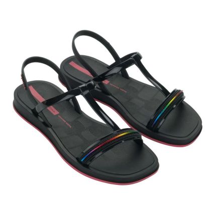 Sandalia Feminina Ipanema Glow - 27402 - Preto/rosa - Atacado