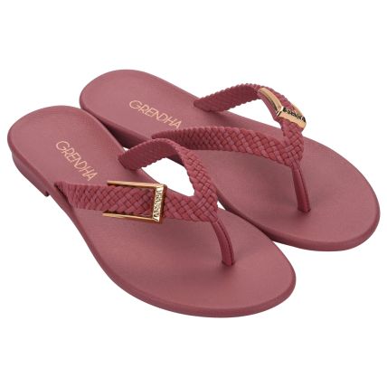 Rasteira Feminina Grendha Luz - 19247 - Vermelho Marte - Atacado