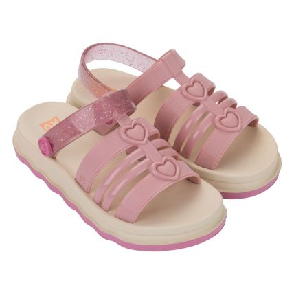 Chinelo Slide Infantil Zaxy Zip - 19269 - Rosa Suave/off White - Atacado