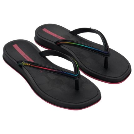 Chinelo Feminino Ipanema Glow - 27398 - Preto/rosa - Atacado
