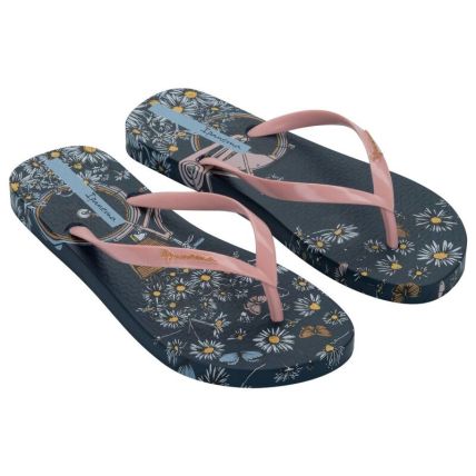 Chinelo Feminino Ipanema Mari Bloom - 27454 - Azul/rosa/cobre - Atacado