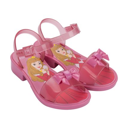 Sandalia Infantil Disney Royal - 23297 - Rosa/rosa Transparente - Atacado