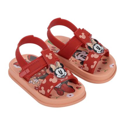 Sandalia Baby Ipanema Disney Friends - 27415 - Bege/vermelho - Atacado