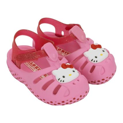 Sandalia Baby Hello Kitty Cute - 23361 - Rosa/vermelho/branco - Atacado