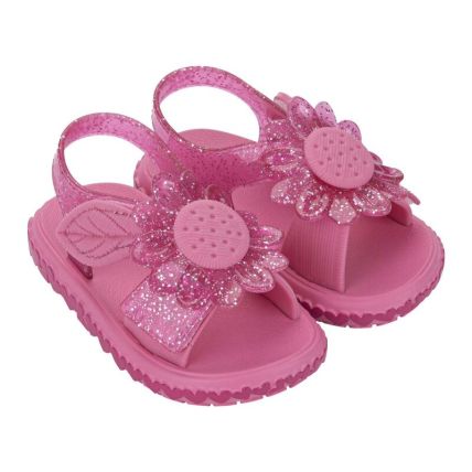 Sandalia Baby Zaxynina Spring - 19263 - Rosa Escuro Glitter - Atacado